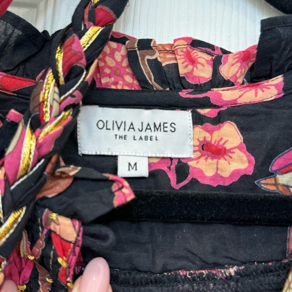 Olivia James the Label Emma Dress Vintage Bird Size M - Picture 2 of 6